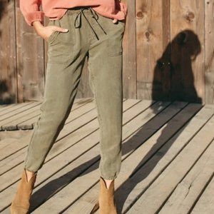 Marine Layer, Emmy Utility Pant in Dusty Olive, Size S